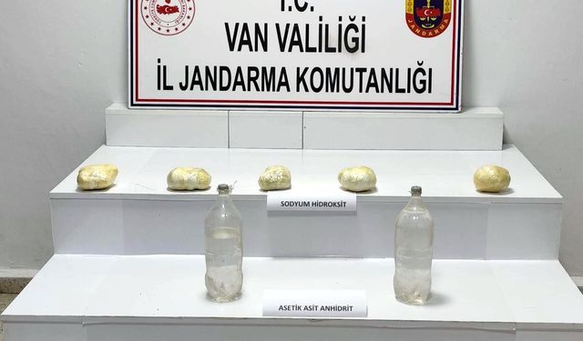 Van’da uyuşturucu imalathanesine baskın