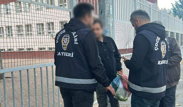 Kayseri’de okul çevresinde narkotik denetimi
