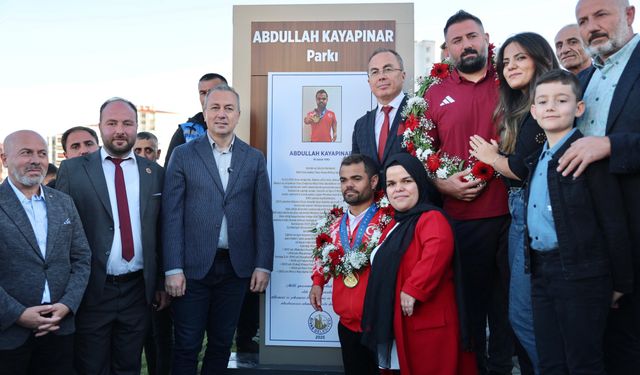 Dünya Şampiyonluğuna Vefa: Abdullah Kayapınar Parkı Açıldı