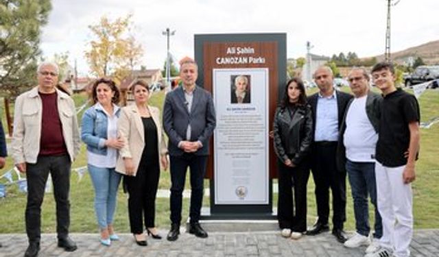 Sivas’ta Şair Ali Şahin Canozan’ın Adını Taşıyan Park Açıldı