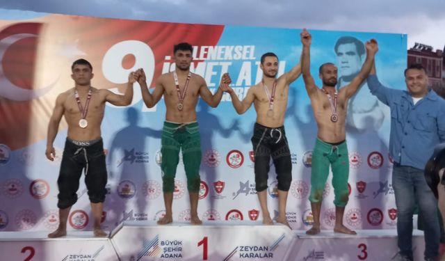 Kızılcahamamlı Pehlivanlardan Adana’da Madalya Yağmuru