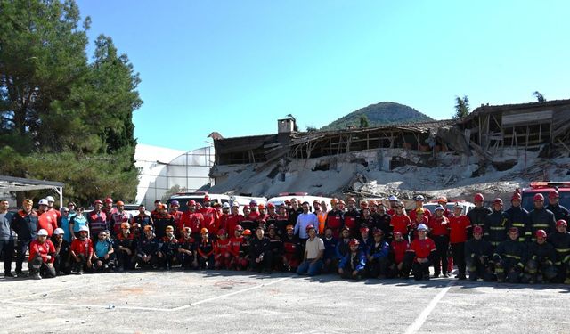 Gazipaşa'da deprem tatbikatı gerçekleşti