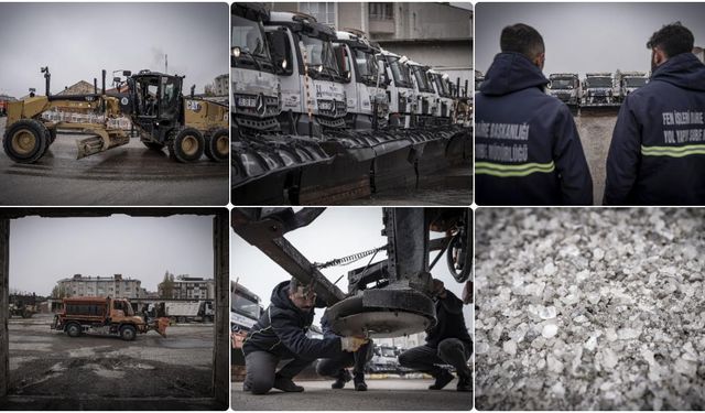 Belediye ekipleri kışa hazır