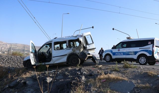 Kayseri'de korkutan kaza