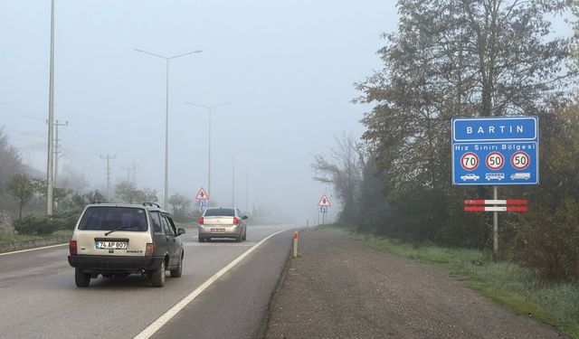 Bartın'da sis etkili oldu