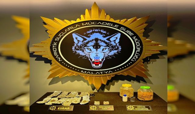 Malatya'da uyuşturucu operasyonu