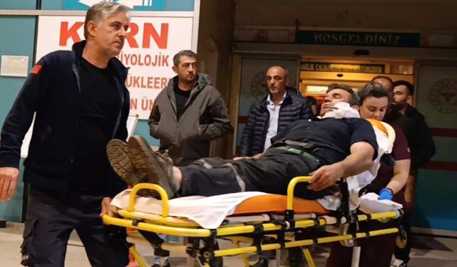 Römork halatı koptu, yüzüne saplandı