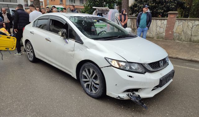 Samsun'da korkutan kaza