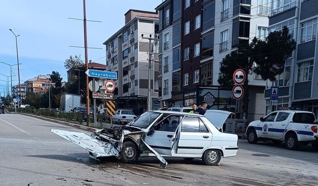 Tekirdağ'da korkutan kaza