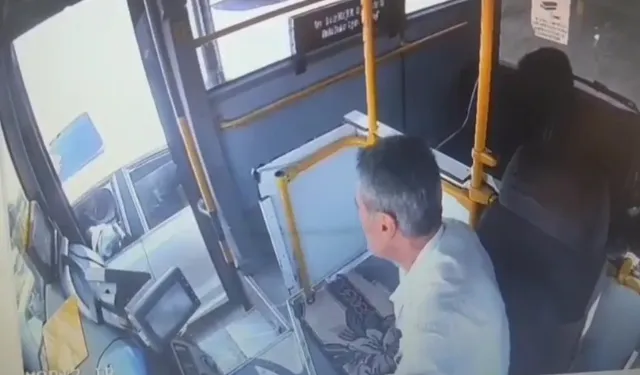 Otobüs şoförüne darp etti!