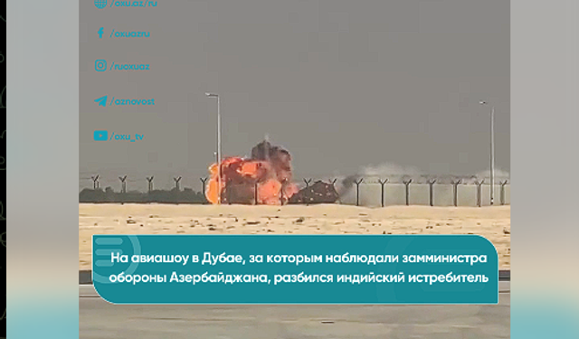 Dubai Airshow 2025’te Hindistan’a Ait Tejas Savaş Uçağı Düştü