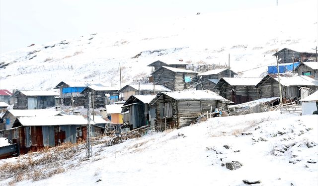 Kars Sarıkamış beyaza büründü