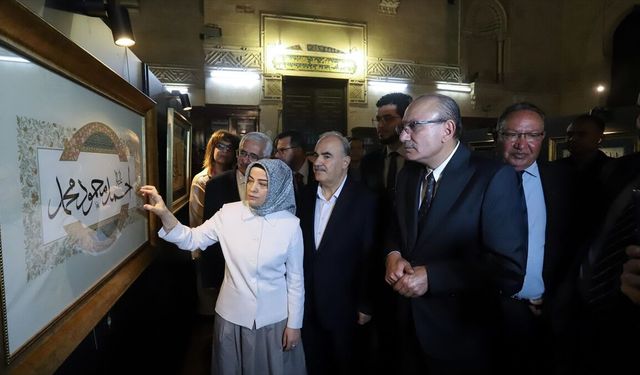 Türk ve Mısır ortaklığında hüsnühat sergisi düzenlendi