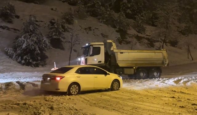 Düzce'de 37 köy yolu kapandı