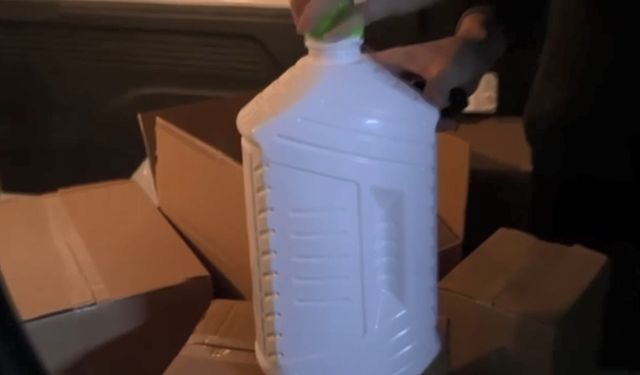 İstanbul ve Antalya'da 16 ton kaçak alkol ele geçirildi