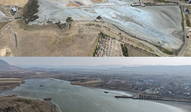 Kasım yağışları, kuruyan Ulaş Gölü'ne 'ilaç' oldu