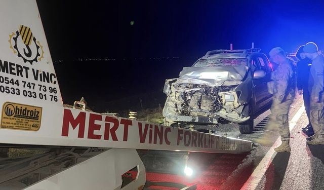 Nusaybin’de kamyonet TIR’a çarptı: 5 yaralı