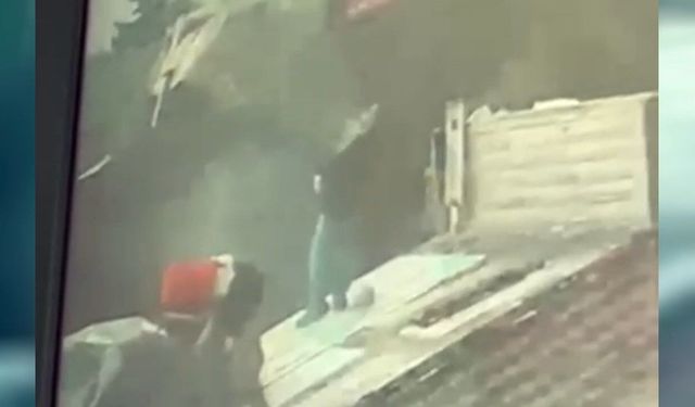 TIR'ın dorsesinde yıldırım isabet etti!