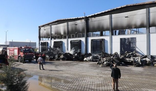 Fabrikada yangın çıktı