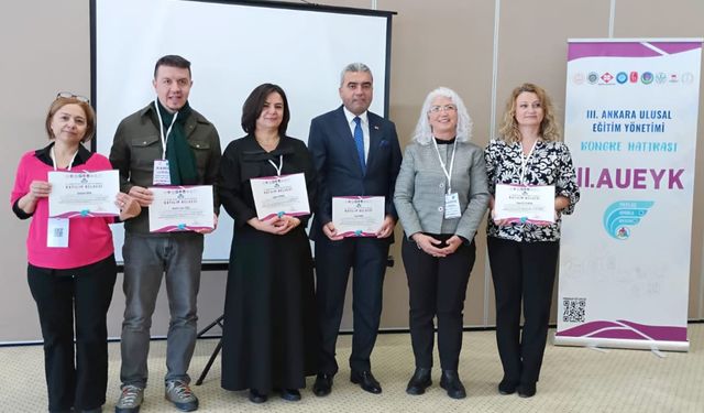 Ankara Ulusal Eğitim Yönetimi Kongresi’nde Çankaya Hacı Ömer Tarman Başarısı