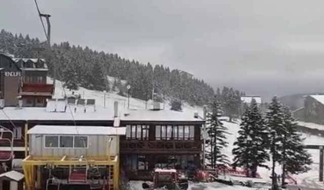 Uludağ'da kar yağışı başladı