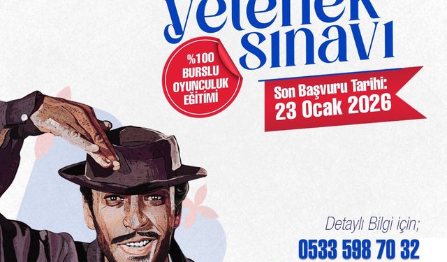 Yenimahalle'de Sadri Alışık Konservatuar Yetenek Sınavı Düzenlenecek