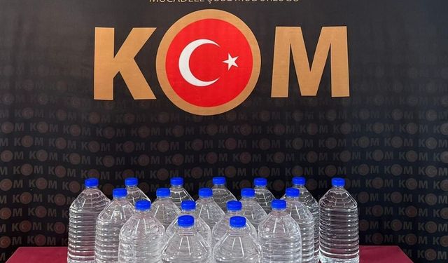 100 litre etil alkol ele geçirildi