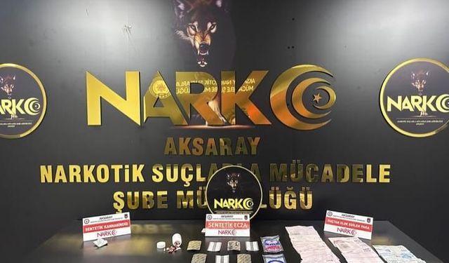 Aksaray'da uyuşturucu operasyonu!