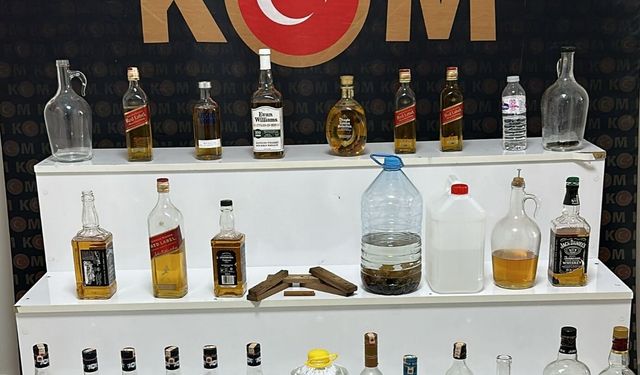 Kırşehir'de sahte içki ve etil alkol bulundu!
