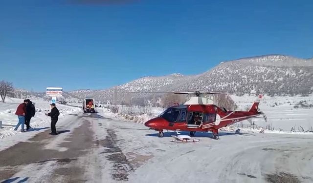 Konya'da hava ambulansı hasta için havalandı!