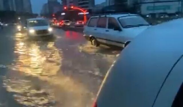 Adana'da ev ve iş yerlerini su bastı!