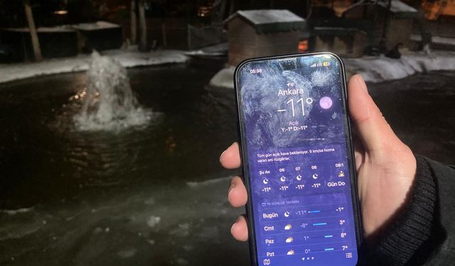Ankara’da Kar Sonrası Dondurucu Soğuk: Kuğulu Park Buz Tuttu