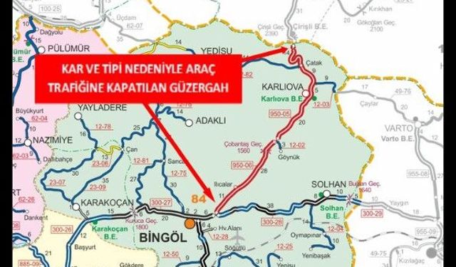 Kar nedeniyle 192 köy yolu ulaşıma kapandı