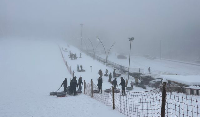 Kartepe'de kar keyfi!