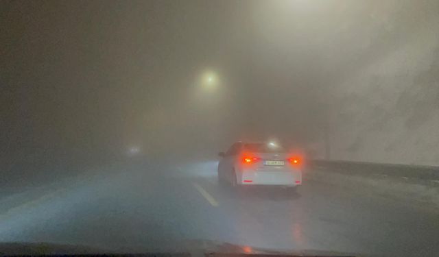 Kayseri–Erciyes Yolunda Yoğun Sis