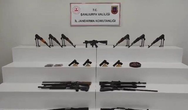 Şanlıurfa'da silah kaçakçılığı operasyonu