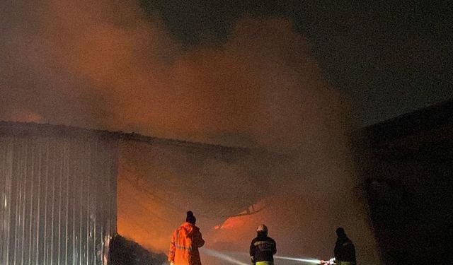 Tekirdağ'da geri dönüşüm tesisinde yangın