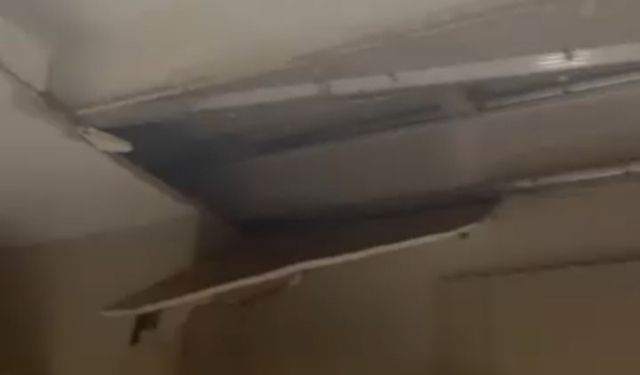 Bursa’da Yeni Tamamlanan Binada Asma Tavan Çöktü: O Anlar Kamerada