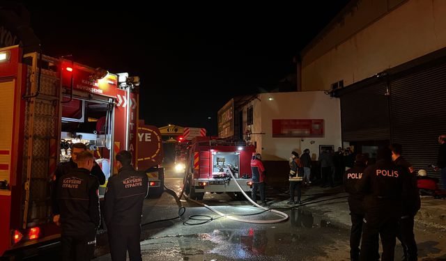 Kayseri'de korkutan yangın!