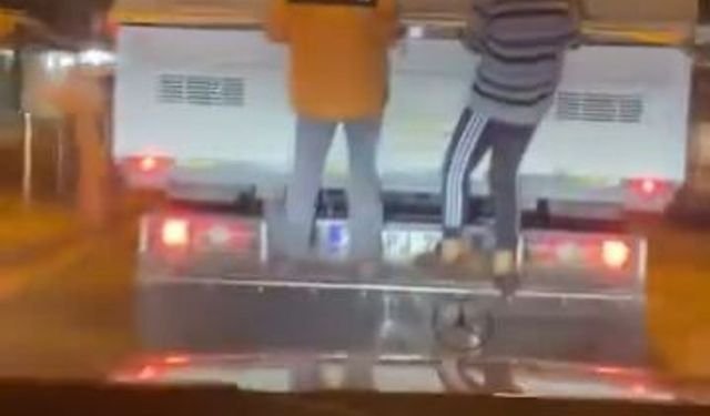 Reyhanlı’da Tehlikeli Yolculuk Kamerada