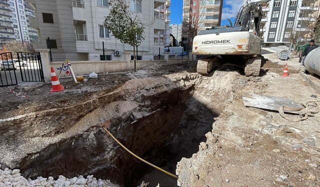 Şanlıurfa'da altyapı çalışması sırasında göçük