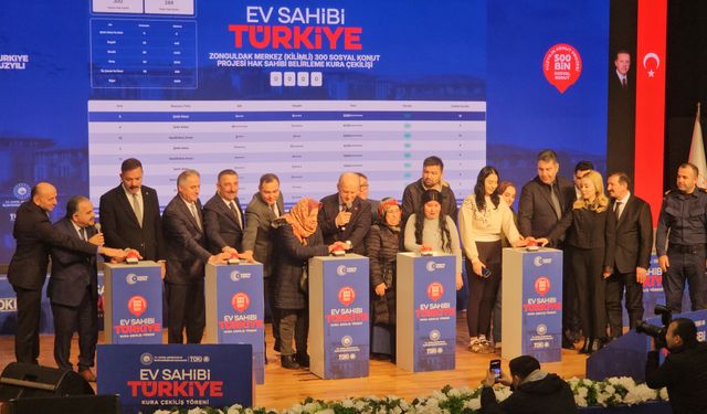 Zonguldak'ta 1872 konutun hak sahibi açıklandı!