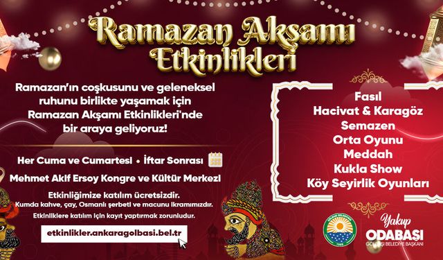 Gölbaşı Ramazanı Dolu Dolu Karşılıyor