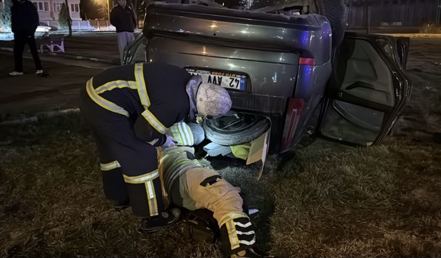 Kütahya’da Otomobil Takla Attı, Sürücü Yaralandı
