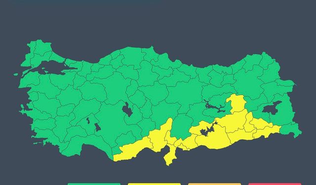'sağanak' ve 'fırtına' uyarısı