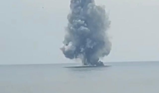 Ordu’da Kıyıya Vuran İnsansız Deniz Aracı İmha Edildi