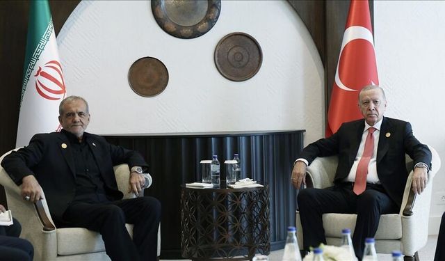 Cumhurbaşkanı Erdoğan, İran Cumhurbaşkanı Pezeşkiyan ile Görüştü