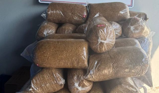 Kayseri'de 350 kilogram kaçak tütün yakalandı