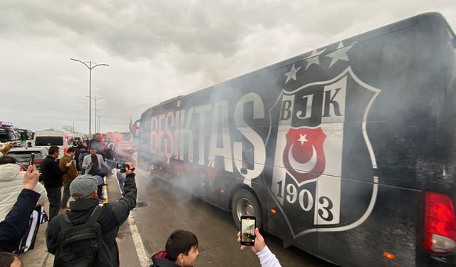 Beşiktaş kafilesi Samsun'da