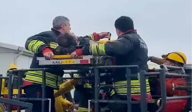 Çalıştığı inşaattan düşen işçi yaralandı